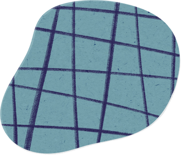 Scribbled Blue and Violet Irregular Grid Paper Cut-out