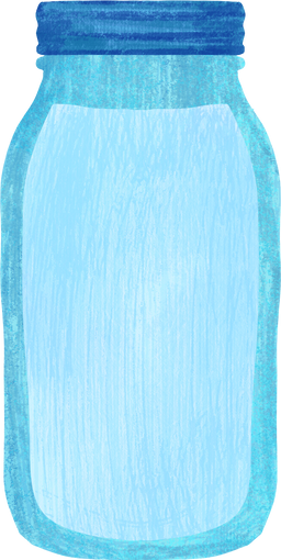 Textured Detailed Eco Friendly Reusable Glass Jar