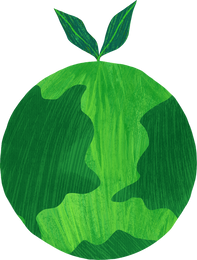 Textured Detailed Eco Friendly Earth Symbol