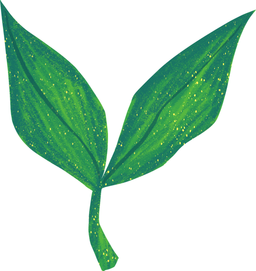 Textured Detailed Eco Friendly Plant Two Symbol